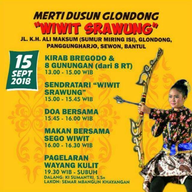 Warga Dusun Glondong Siap Gelar Merti Dusun "Wiwit Srawung"