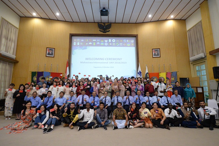 Universitas Negeri Yogyakarta menerima 88 orang mahasiswa internasional pada tahun 2018.