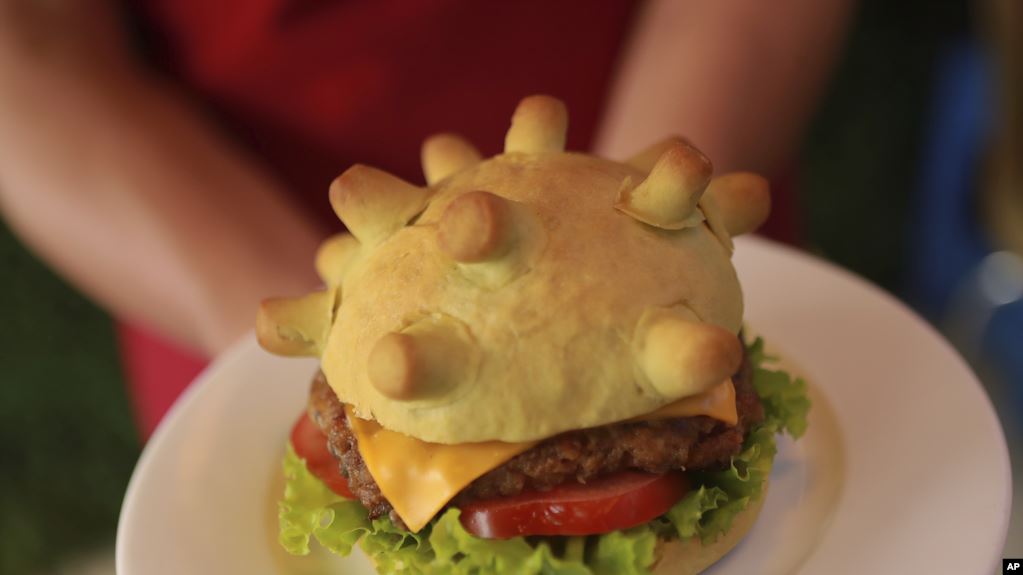 burger berbentuk corona