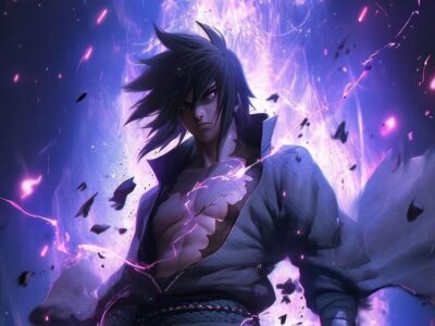 Poster karakter Sasuke di anime Naruto